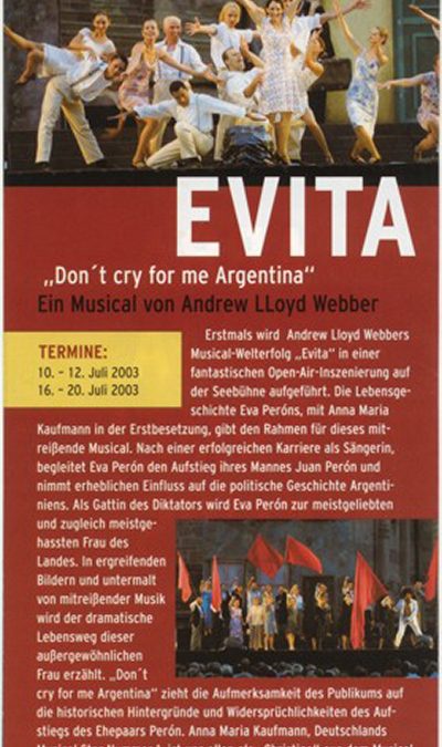 Evita – Tour mir Anna Maria Kaufmann